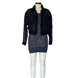 Haute Hippie Sequin Sweater Dress